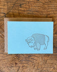 Animal Sweater Letterpress Gift Enclosure Cards - Set of 10