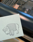 Animal Sweater Letterpress Gift Enclosure Cards - Set of 10