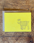 Animal Sweater Letterpress Gift Enclosure Cards - Set of 10