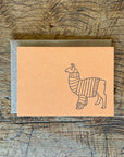 Animal Sweater Letterpress Gift Enclosure Cards - Set of 10
