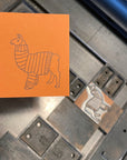 Animal Sweater Letterpress Gift Enclosure Cards - Set of 10