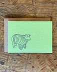 Animal Sweater Letterpress Gift Enclosure Cards - Set of 10