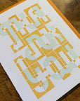 Alpha-blox Thank You Letterpress Card