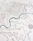 Bend Oregon Topographic Map Letterpress Print