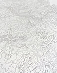Yosemite National Park Topographic Map Letterpress Print