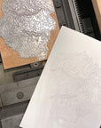 Yosemite National Park Topographic Map Letterpress Print