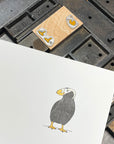 Tufted Puffin Letterpress Card