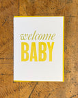 Welcome Baby Letterpress Card