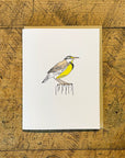 Western Meadowlark Letterpress Card
