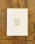 Oxeye Daisy Wildflower Letterpress Card