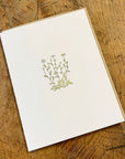 Oxeye Daisy Wildflower Letterpress Card