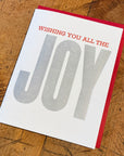 Wishing You All The Joy Letterpress Holiday Card