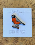 American Robin Bird Enamel Pin