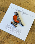 American Robin Bird Enamel Pin