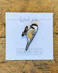 Black-capped Chickadee Bird Enamel Pin