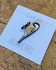 Black-capped Chickadee Bird Enamel Pin