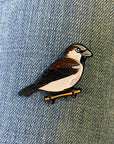 House Sparrow Bird Enamel Pin