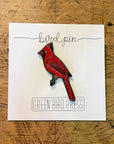 Northern Cardinal Bird Enamel Pin