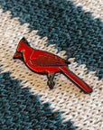 Northern Cardinal Bird Enamel Pin