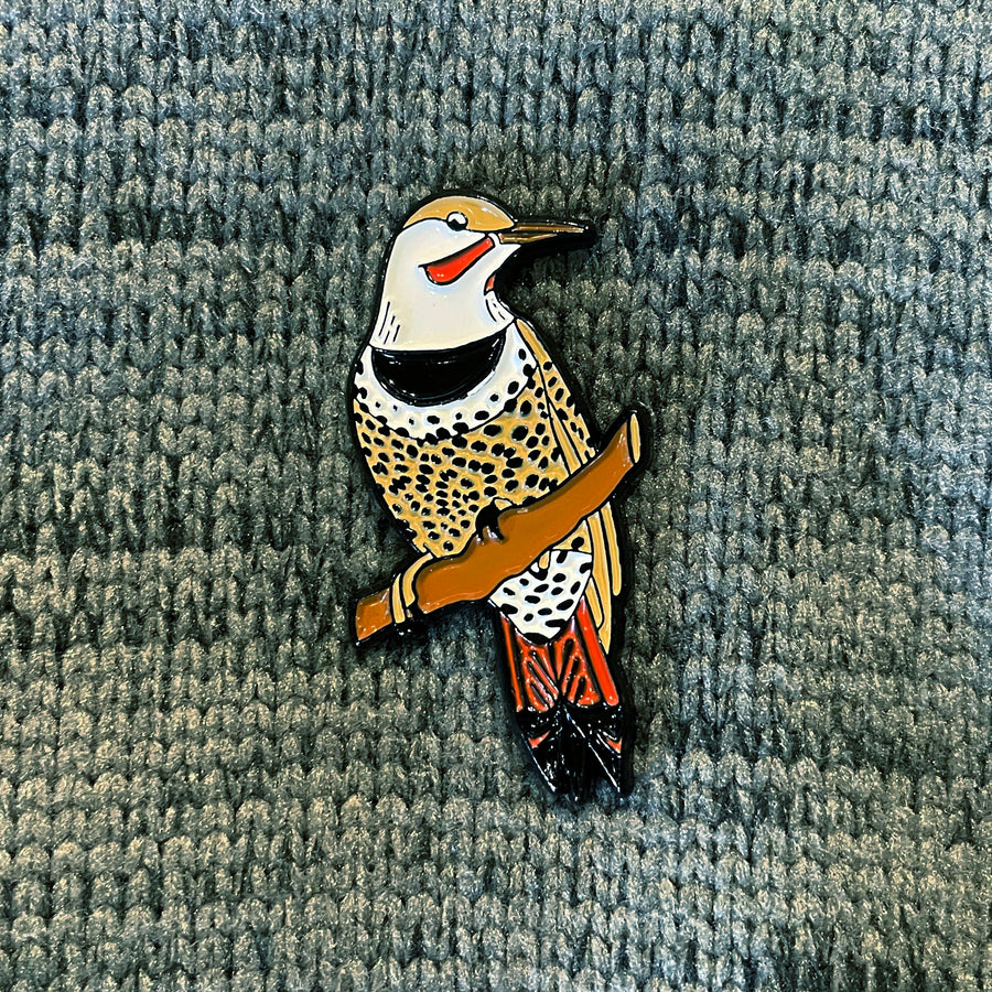 Northern Flicker Bird Enamel Pin