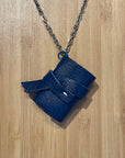 Miniature Leather Book Necklace - Assorted Colours