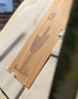 Minimal Adventure Letterpress and Watercolour Bookmark - Cactus