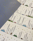 Minimal Adventure and Stars Double-sided Wrapping Paper