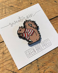 Squirrel Sweater Enamel Pin
