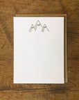 Minimal Adventure Mountain Letterpress Notecards