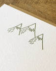 Minimal Adventure Mountain Letterpress Notecards