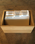 3x5 Letterpress Recipe Card Dividers
