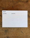 4"x6" Letterpress Recipe Cards - Modern