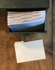 4"x6" Letterpress Recipe Card Dividers - Modern