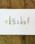 A Few Wildflowers Letterpress Print