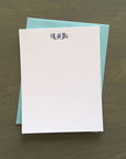 Custom Letterpress Notecards - Argent