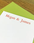 Custom Letterpress Notecards - Bembo