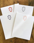 Custom Letterpress Notecards - Bembo & Roses Monogram