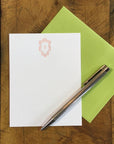 Custom Letterpress Notecards - Bembo & Roses Monogram