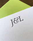 Custom Letterpress Notecards - Bernard Modern