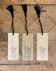 Bunny Ears Cactus Letterpress Wood Bookmark