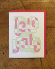 Celebrate Alpha-blox Letterpress Card