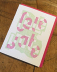 Celebrate Alpha-blox Letterpress Card