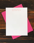 Cochin Open Custom Letterpress Notecards