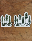 Bend and Oregon Conifer Trees Sticker