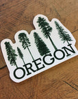 Oregon Conifer Trees Sticker