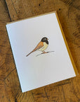 Dark-eyed Junco Bird Letterpress Card