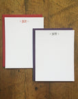 Custom Letterpress Notecards - Glyptic