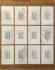 Go On An Adventure Topographic Map Letterpress Print