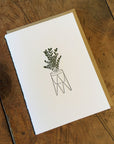 ZZ Plant Letterpress Card