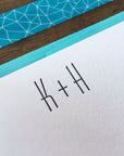 Huxley Vertical Custom Letterpress Notecards